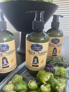 Okra Nation, Okra Detangling Hair Conditioner, Vegan, Cruelty-Free Hair Conditioner, Super Slip, Wash and Go, Soften Hair, Curl Definer, All Hair Types