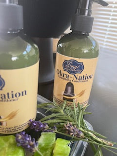 Okra Nation, Okra Detangling Hair Conditioner, Vegan, Cruelty-Free Hair Conditioner, Super Slip, Wash and Go, Soften Hair, Curl Definer, All Hair Types