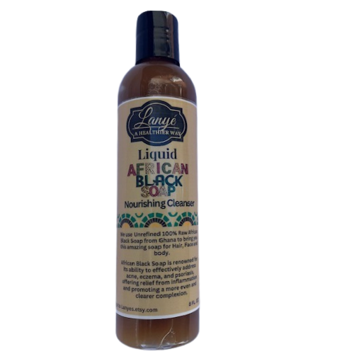 Raw African Black Soap Liquid 100%