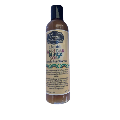 Raw African Black Soap Liquid 100%