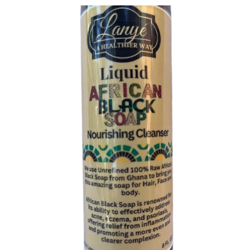 Raw African Black Soap Liquid 100%