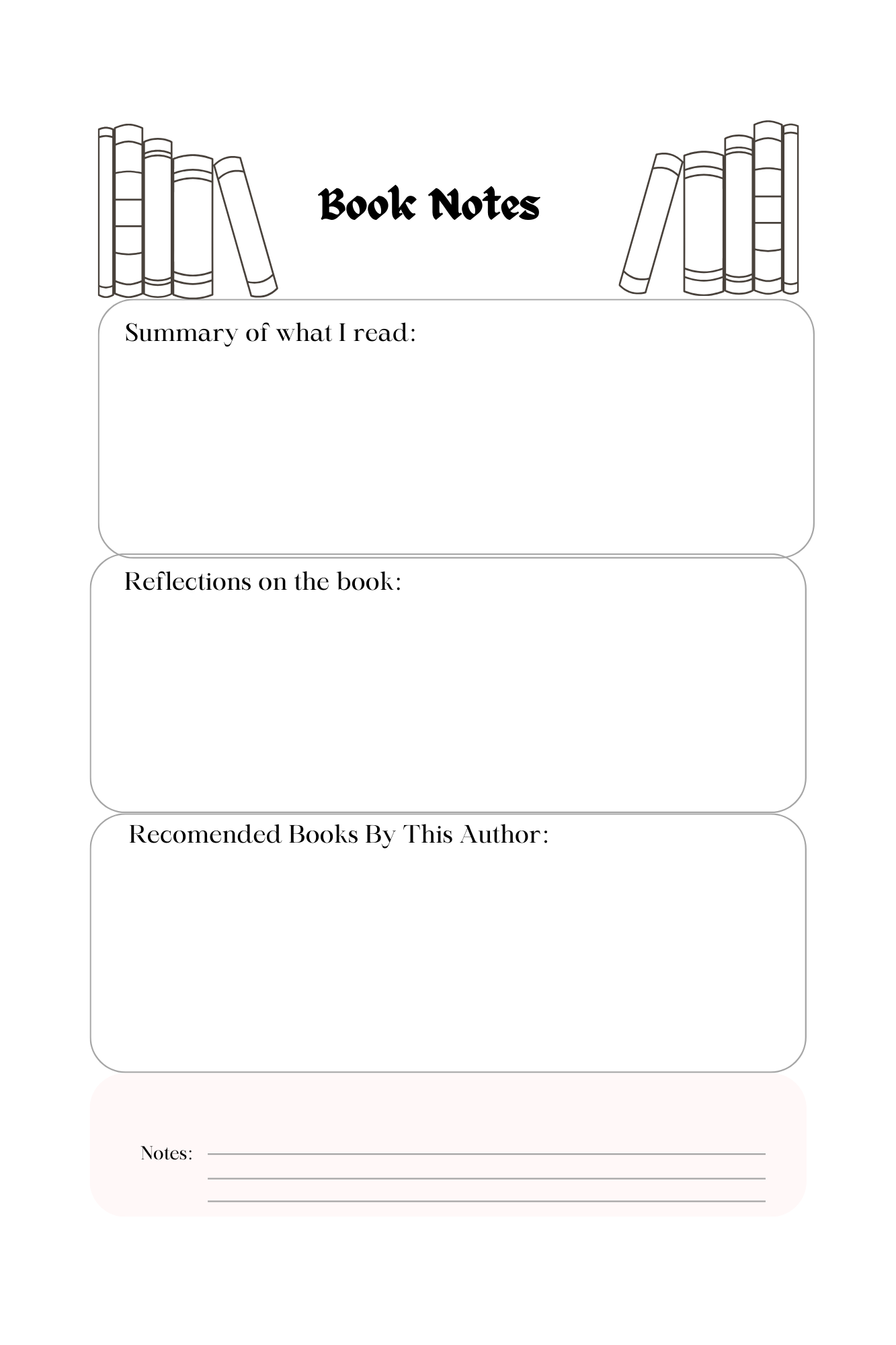 My Review The Book Club Journal
