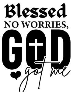 "Blessed" Crewneck T-shirt with Christian Quote