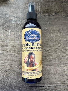 Lavender Braids and Locs Spray, Relieve Dry Itchy Scalp, Soothing Aloe Vera, Clean New Growth, Fresh Scalp, Dandruff Control, Twist Styles