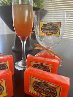 Handmade Orange Scented Soap, Argan and Shea Base Soap, Soft Skin Soap Lightly Scented Citrus Orange Smell, 2 pack Gift For Women
