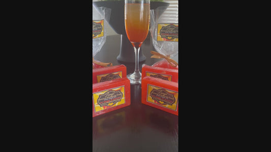 Handmade Orange Scented Soap, Argan and Shea Base Soap, Soft Skin Soap Lightly Scented Citrus Orange Smell, 2 pack Gift For Women