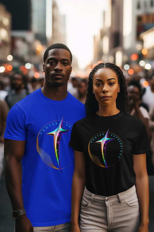 "Rooted Expressions" Crewneck T-shirt with Christian Theme