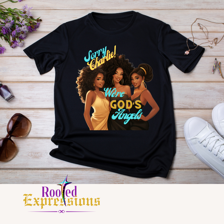 "Sorry Charlie" Crewneck T-shirt with Christian Theme